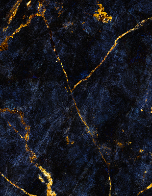 Blackout roller blind Navy blue marble