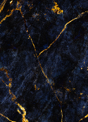 Blackout roller blind Navy blue marble