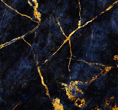 Blackout roller blind Navy blue marble