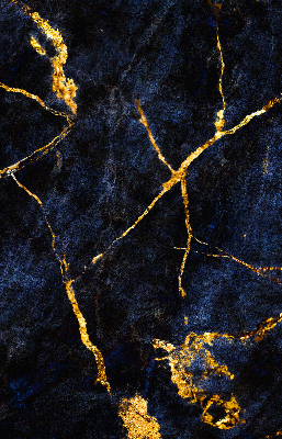 Blackout roller blind Navy blue marble