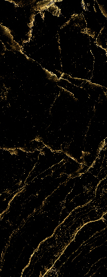 Fabric roller blind for window Black marble
