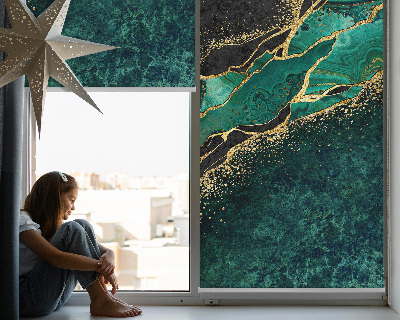 Blackout roller blind Green marble