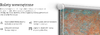 Blackout roller blind Orange sheet metal