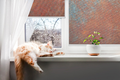 Blackout roller blind Orange sheet metal