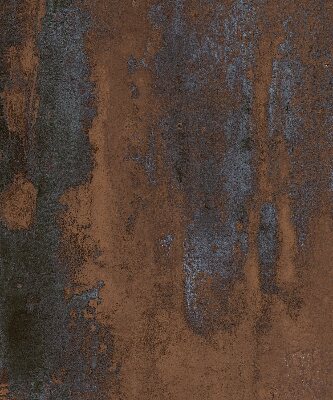 Blackout roller blind for window Rusty sheet metal