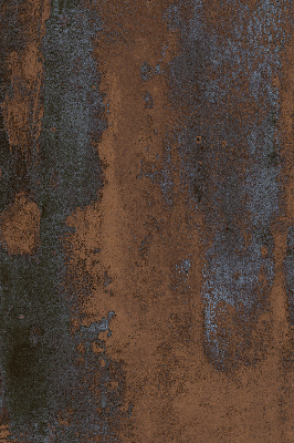 Blackout roller blind for window Rusty sheet metal