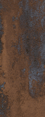 Blackout roller blind for window Rusty sheet metal