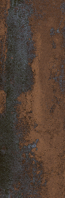 Blackout roller blind for window Rusty sheet metal