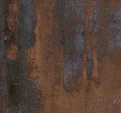 Blackout roller blind for window Rusty sheet metal