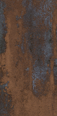 Blackout roller blind for window Rusty sheet metal