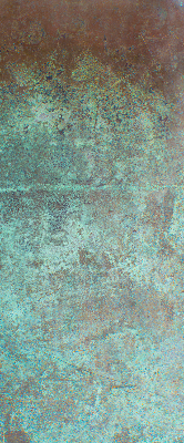 Fabric roller blind for window Green sheet metal