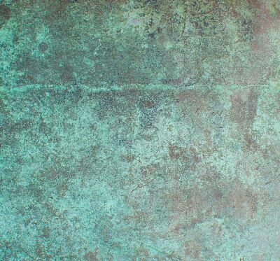 Fabric roller blind for window Green sheet metal