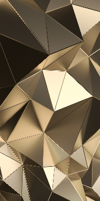 Blackout roller blind Golden triangles