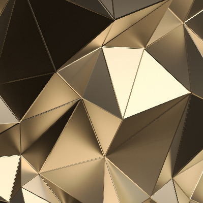 Blackout roller blind Golden triangles