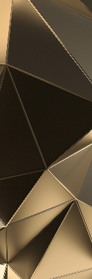 Blackout roller blind Golden triangles