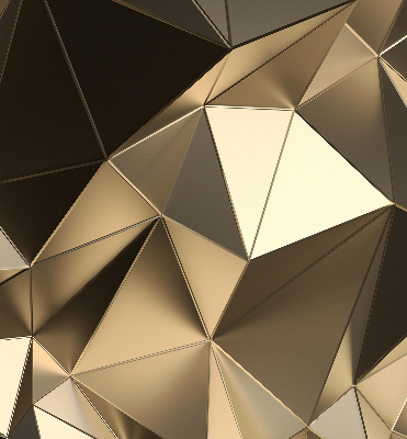 Blackout roller blind Golden triangles