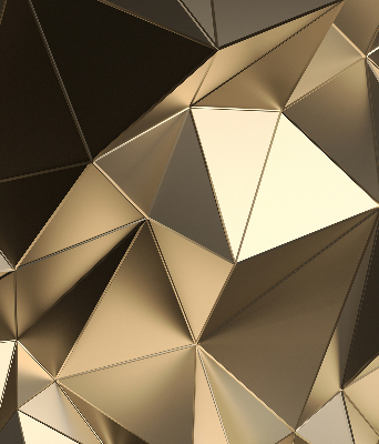 Blackout roller blind Golden triangles