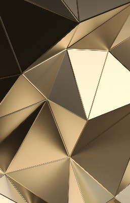 Blackout roller blind Golden triangles