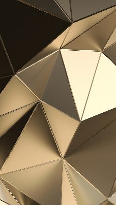 Blackout roller blind Golden triangles