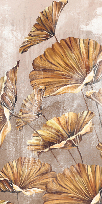 Fabric roller blind for window Plants