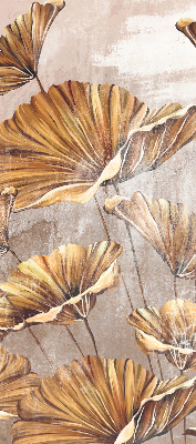 Fabric roller blind for window Plants
