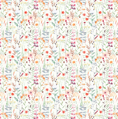 Blackout roller blind Colorful flowers