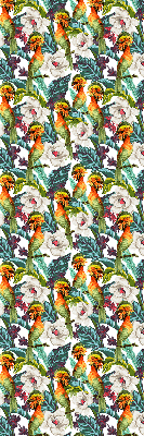 Blackout roller blind for window Birds and flowers