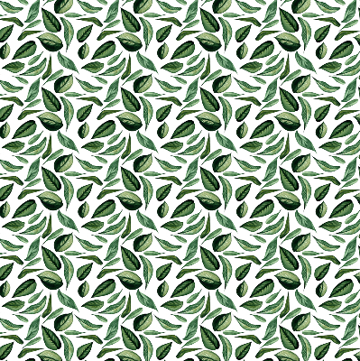Fabric roller blind for window Leaves falling from trees