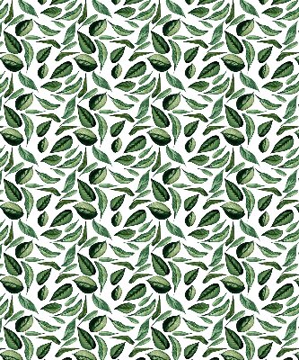 Fabric roller blind for window Leaves falling from trees