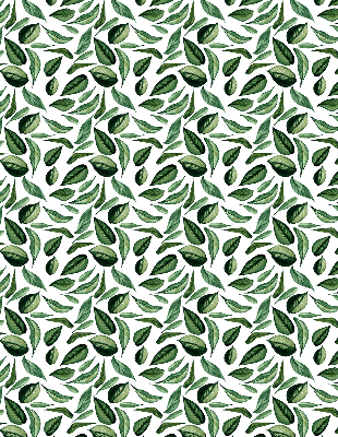 Fabric roller blind for window Leaves falling from trees