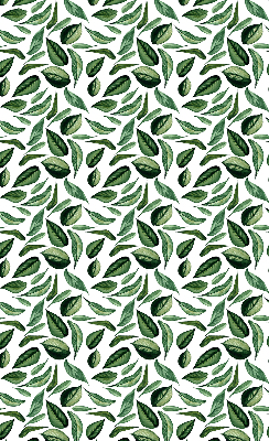 Fabric roller blind for window Leaves falling from trees