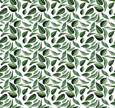 Fabric roller blind for window Leaves falling from trees