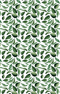 Fabric roller blind for window Leaves falling from trees