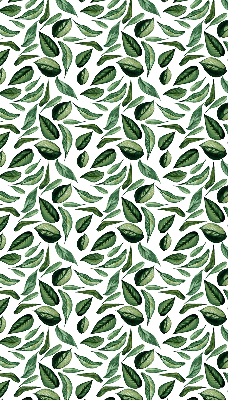 Fabric roller blind for window Leaves falling from trees