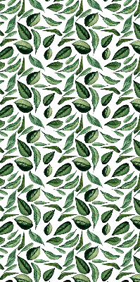 Fabric roller blind for window Leaves falling from trees