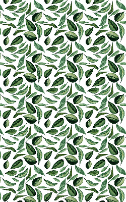 Fabric roller blind for window Leaves falling from trees