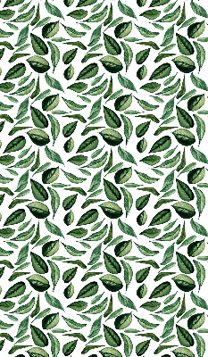 Fabric roller blind for window Leaves falling from trees