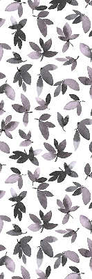 Blackout roller blind Dark pink leaves