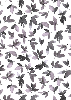 Blackout roller blind Dark pink leaves
