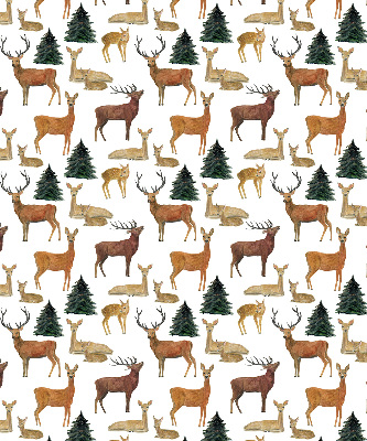 Blackout roller blind for window Deer and roe deer