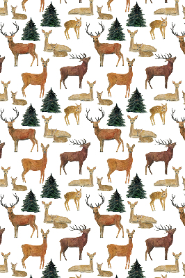 Blackout roller blind for window Deer and roe deer