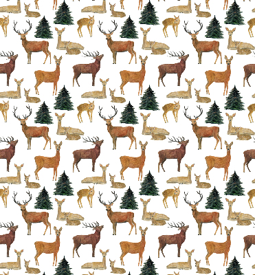 Blackout roller blind for window Deer and roe deer