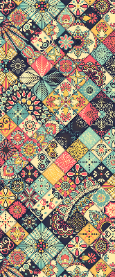 Blackout roller blind Colorful tiles