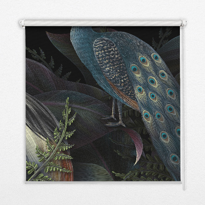 Blackout roller blind Patki in green