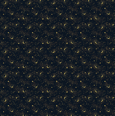 Blackout roller blind for window Moon and stars