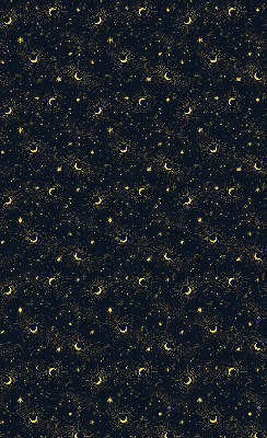 Blackout roller blind for window Moon and stars