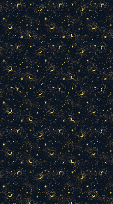 Blackout roller blind for window Moon and stars