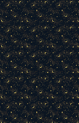Blackout roller blind for window Moon and stars
