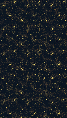 Blackout roller blind for window Moon and stars
