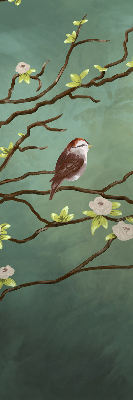 Blackout roller blind Birds on a branch